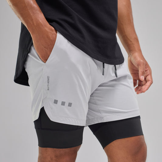 RDX-Lite™ 5″ Short – Gris Claro - Shorts Deportivos Transpirables con Tejido Adaptable - CGS APPAREL